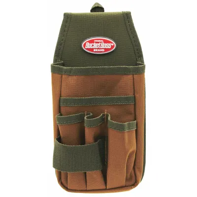 BUCKET BOSS 54170 Green Polyester Tool Pouch with 5 Open-Top - Polyester Tool Pouches