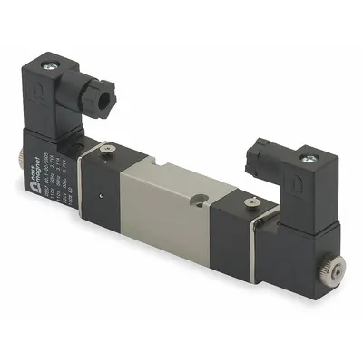 ARO Solenoid Air Control Valve: Sierra, Four-Way / Two-Position, 24V DC - ARO Sierra Series Solenoid-Operated Inline Air Control Valves