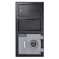 Cash Depository Safe: Key Lock, 0.8 cu ft Capacity, Steel, 20 1/4 in H x 14 in W x 14 in D (MPN MFL2014EK)