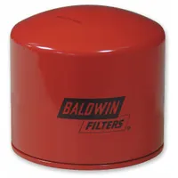 Round spin-on air breather filter for engine applications. Overall height 2 5/16 inches. Designed to remove airborne contaminants from intake air, protecting engine components. Suitable for use in various industrial and vehicle engine air intake systems
