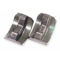 This replacement die set is designed for use with TBM15I tooling to crimp 4/0 AWG aluminum lugs and one size of aluminum H-tap connectors. The dies are color-keyed blue for easy identification and are part of the Color-Keyed Kube system. Suitable for creating code-compliant electrical connections in industrial applications