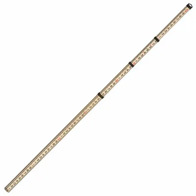JOHNSON LEVEL Telescoping Leveling Rod: Telescoping, 13 ft, 1 ft/1 in, Aluminum - Leveling Rods