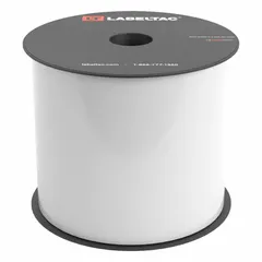 This continuous label roll is designed for use with the LabelTac Pro X printer. The vinyl material with a white gloss finish is suitable for both indoor and outdoor applications. It measures 4 inches by 150 feet, providing a long-lasting supply for creating identification labels in industrial facilities.
