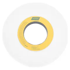 Type 1 straight grinding wheel with dimensions 12" x 1" x 3", made with 38A aluminum oxide abrasive and J hardness. Designed for light-to-moderate grinding of tool steels. Commonly used in metalworking and fabrication for deburring, shaping, and sharpening hardened steel tools and components.