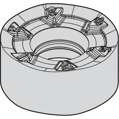 WIDIA Round Milling Insert: RNPJ1605M0SMM (MPN 5276471) - Round (R) Indexable Milling Inserts