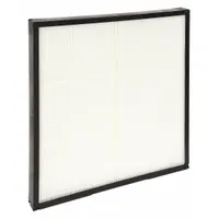 Minipleat Air Filter: 24 in x 24 in x 2 in, Synthetic, Plastic, No Header, MERV 14