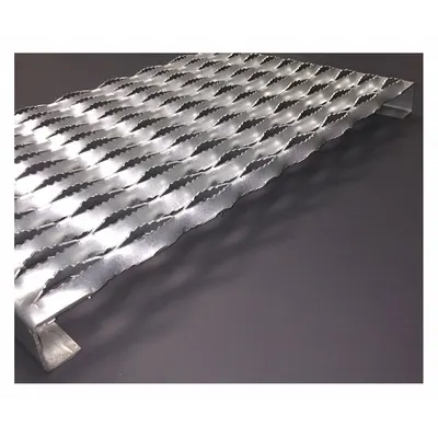 OEM APPROVED VENDOR Ladder Tread Channel, Serrated, Steel, MPN 3281514-10 - Stair Treads & Channels