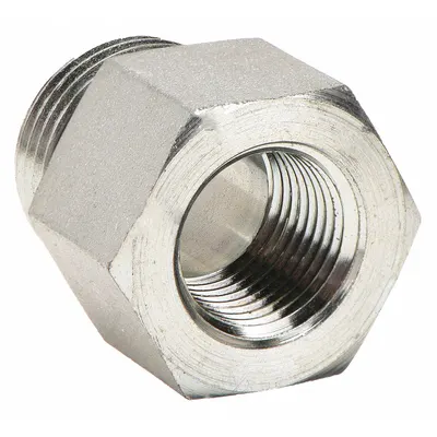 PARKER Metal Pipe Straight: Straight, Carbon Steel, 1/2 in - Hydraulic Threaded Extreme-Pressure Pipe Fittings