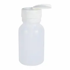 This 236.58 mL (8 fl oz) HDPE dropper bottle features a colorless body and a white closure. The dropper tip enables controlled dispensing of liquids in drops, suitable for solvents, fluxes, and oils in laboratory and industrial settings. It is non-sterile, not graduated, and has no label imprinting.