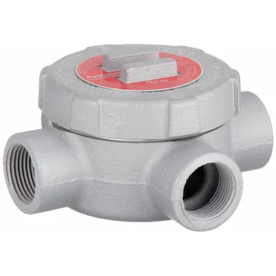 APPLETON ELECTRIC GUX100 Conduit Outlet Body, Iron, 1 in, X Style, Threaded Hubs - X, XAT and XTF Round Body - Cross Type