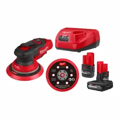 This 12 V cordless random orbital sander features a 6 in diameter hook-and-loop pad with a 3/16 in orbit for a swirl-free finish. It is suitable for sanding and finishing wood, metal, and painted surfaces in automotive bodywork, cabinetry, and general woodworking. Includes one 5.0 Ah battery.