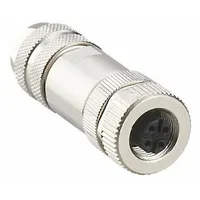 IFM M12 Circular Connector: B Coded, 4 Socket, M12 Female Thread, IP67, Screw Terminals, Straight (MPN E12356)