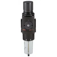 ARO Filter-Regulator: 3000 Series, 1 in NPT, 250 cfm, 5 micron, 0 psi to 140 psi, Manual Drain (MPN P39464-110)