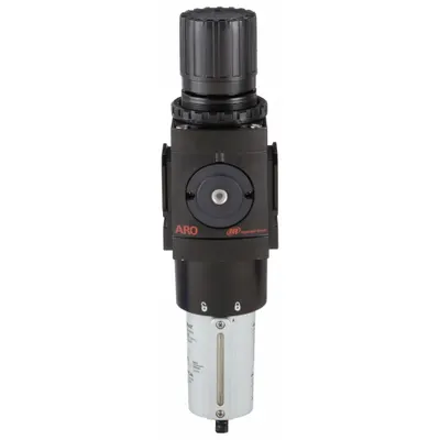 ARO Filter-Regulator: 3000 Series, 1 in NPT, 250 cfm, 5 micron, 0 psi to 140 psi - ARO FRL Air Filter/Regulators