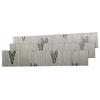 Headless smooth pin nails, 1/2" overall length with diamond point, galvanized finish. Pack of 2,600. Used for precision fastening of trim, paneling, and lightweight moldings where minimal visibility is required