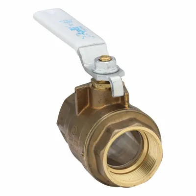 APOLLO Manual Two-Way Ball Valve: 1 1/2 in, Brass, Straight, FNPT x FNPT - Brass Ball Valves