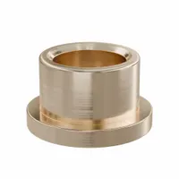 Flanged Sleeve Bearing: Bronze, SAE 841, 1/2 in Bore, 11/16 in OD, 1/2 in Lg, -35°F to 300°F, 10 PK (MPN FF623-02B)