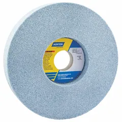 This 5-pack of NORTON Type 5 recessed grinding wheels measures 7" x 1" x 1-1/4" with a 5SG46-JVS specification and J hardness. Designed for cool-cutting on all metals, these wheels are suited for surface grinding, weld removal, and deburring in metalworking applications.