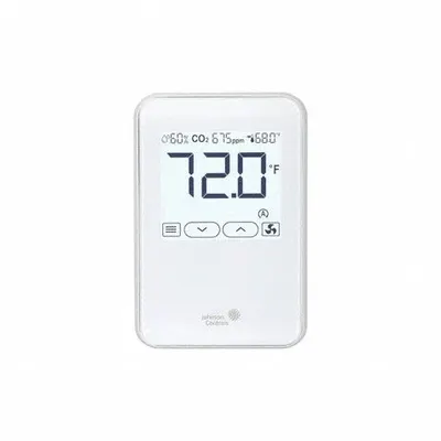 JOHNSON CONTROLS Temperature and Humidity Sensor: Surface Mount/Wall Mount, Conduit Box - Room Temperature & Humidity Sensors