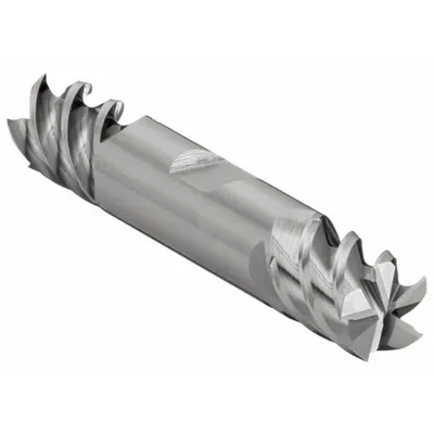 CLEVELAND Square End Mill: Carbide, Double End, 5 Flute, 1/2" Mill Dia, 5/8" LOC - Double-End Carbide Square End Mills