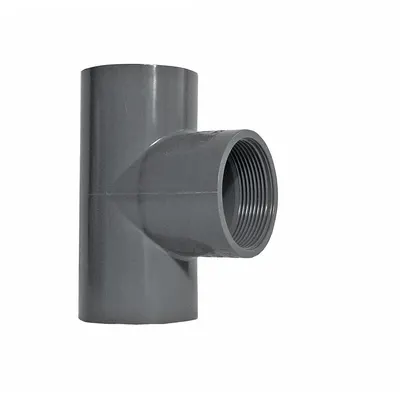 LASCO Tee Pipe Fitting: Schedule 40, PVC, 2 in x 2 in x 1 1/2 in Size - Schedule 40 Pipe Fittings
