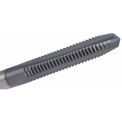 CLEVELAND Straight Flute Hand Tap: 1/4"-20 UNC, H3 / 2B, 3 Flute, Plug Chamfer - General Purpose Hand Taps