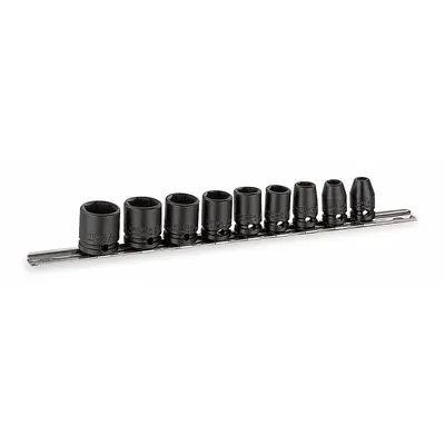 PROTO Impact Socket Set: 3/8 in Drive Size, Small Set (0-50 pieces) Set Size - SAE Impact Socket Sets