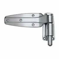 Spring-assisted hinge for commercial refrigerators and freezers. Supports door operation with spring assistance for smooth opening and closing. Suitable for foodservice and cold storage environments