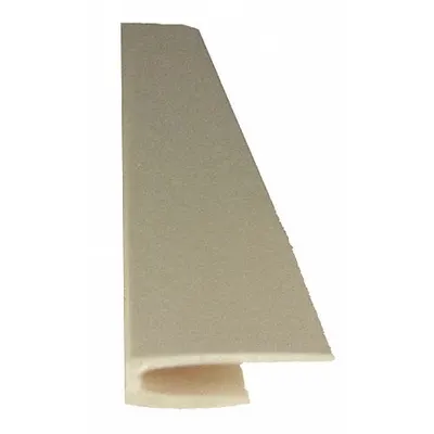PAWLING CORP Edge Cover, PVC Wall Panel Trim, Eggshell, 8 ft, 0.025 in Thick - PVC Wall Panels & Coverings Trim