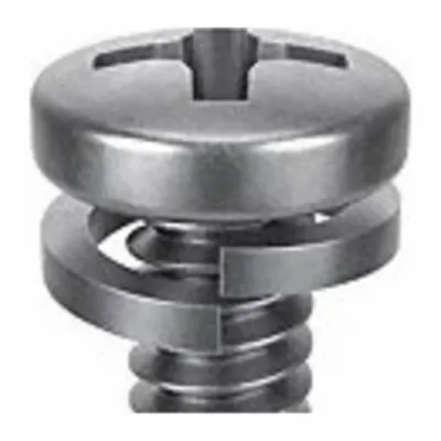 SEMS #8-32 x 1/4 in Stainless Steel Pan Head Machine Screw with - Machine Screws with Split Lock Washers