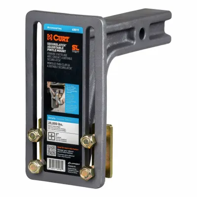 CURT 48011 Pintle Mount, 2 in Shank, 20,000 lb Capacity - Pintle Mounts