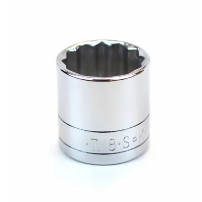 SK PROFESSIONAL TOOLS Socket: SAE, 3/8 in Drive Size, 7/8 in Socket Size, 12-Point, Std - 3/8" Drive Hand Sockets