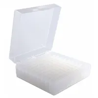 Rectangular Storage Box: 6 in Overall Wd, 2 1/4 in Overall Ht, 5 5/8 in Overall Lg, Polypropylene (MPN 120042)