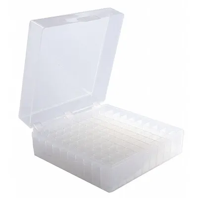 HEATHROW SCIENTIFIC Rectangular Storage Box: 6 in Overall Wd, 2 1/4 in Overall Ht, 5 5/8 in Overall Lg - Lab Storage Boxes