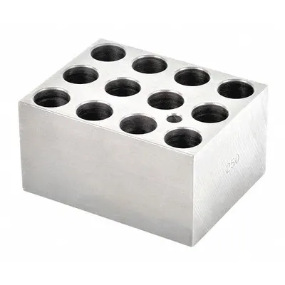 OHAUS Modular Block: Anodized Aluminum, 3 in Overall Wd, 3 3/4 in Overall Lg - Dry Bath Blocks