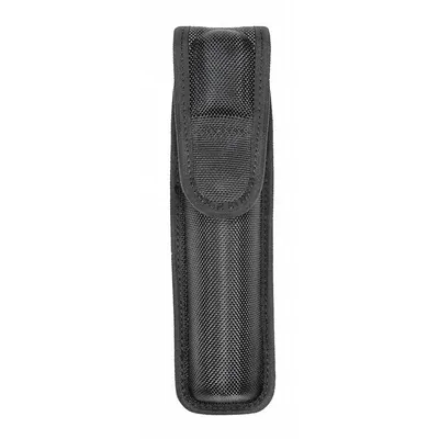 HEROS PRIDE Flashlight Pouch: Black, Nylon, Ballistic, 8 3/4 in x 2 1/2 in - Duty Equipment Pouches
