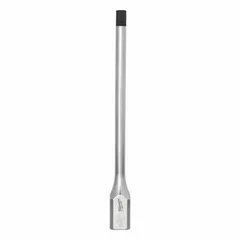 This hex bit socket features a fixed insert design with a 1/4 in hex tip and 3/8 in drive, suitable for driving hex-head fasteners. With a 6 in overall length, it provides extended reach for assembly, maintenance, and repair tasks in industrial and construction settings.