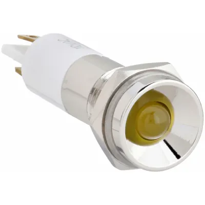OEM Protruding Panel Light: 10 mm Panel Mounting Hole Dia - LED Indicator Pilot Lights
