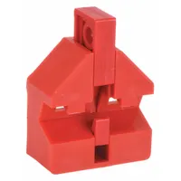 This 6-pack of clamp-on lockouts is designed for 120V AC multi-pole circuit breakers. It secures breakers in the off position during lockout/tagout procedures to prevent accidental re-energization. No cable tie slot is included