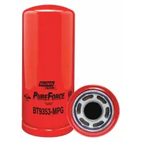 Spin-on hydraulic filter with cellulose media for removing contaminants from hydraulic fluid. Features a 1-3/4"-12 thread size and includes an integral gasket for installation. Suitable for use in hydraulic systems of agricultural and industrial equipment