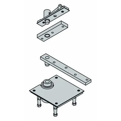 IVES 7256 SET US26D Center-Hung Pivot Hinge - Center-Hung Pivot Hinges
