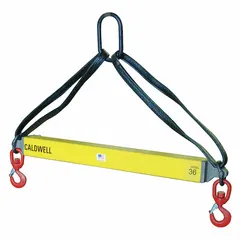 Fixed-type lifting beam designed for handling industrial batteries in environments where corrosion resistance is required. The beam has a 36-inch length and a working load limit of 4,800 lb. Suitable for lifting and transporting batteries in material handling applications.