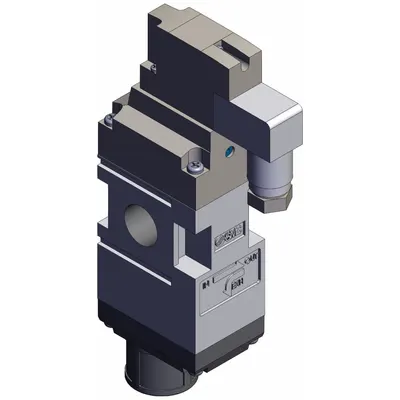 SMC Solenoid Air Control Valve: Three-Way / Two-Position, Single Solenoid, Female 3/8 BSPP - SMC VP Series Directional Control Valves