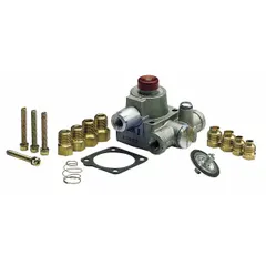 This Robertshaw gas valve is designed for natural gas applications, featuring a 1/4" tubing connection. It serves as an OEM replacement for part number 1720-803 and is commonly used in commercial cooking equipment to control gas flow.