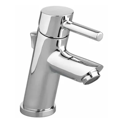 AMERICAN STANDARD Straight Spout Bathroom Faucet: Serin, Cast Brass, Chrome Finish - Single-Post Handle Bathroom Faucets