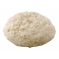 This 9-inch diameter wool bonnet features a hook-and-loop attachment for quick mounting on compatible polishers. The 1 1/2-inch thick wool construction provides effective polishing and buffing. Its reinforced curved edge design helps prevent burning during use, making it suitable for vehicle paint finishing and detailing applications.