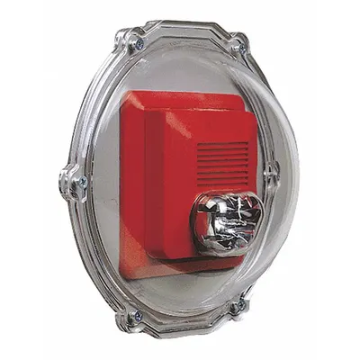 SAFETY TECHNOLOGY INTERNATIONAL Stopper Dome: Polycarbonate, 7 3/8 in Overall Dp - Covers for Alarms & Wall Fixtures