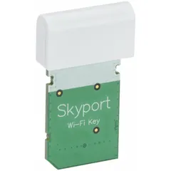 Wi-Fi key for remote connectivity, designed for use with Johnson Controls T8000 Series thermostats. Enables wireless communication for remote monitoring and adjustment of HVAC settings. Includes password protection capability to secure access.