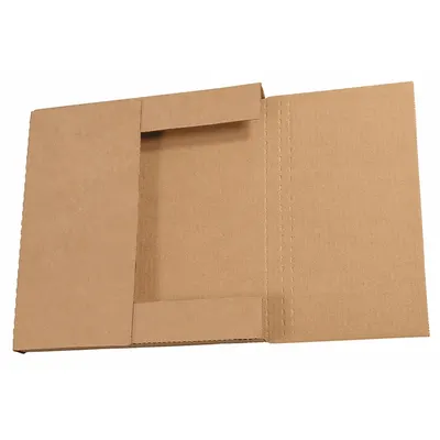 PARTNERS BRAND Kraft Easy-Fold Mailer,12.5x12.5x1",PK50: Kraft, 12 1/2 in Inside Lg, 1 in Inside Ht - Easy-Fold Mailers