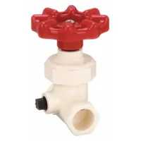 SPEARS Stop and Waste Valve: 1/2 in Pipe Size, Socket x Socket, CPVC, 100 psi Max. Op Pressure (MPN 8422W-005)